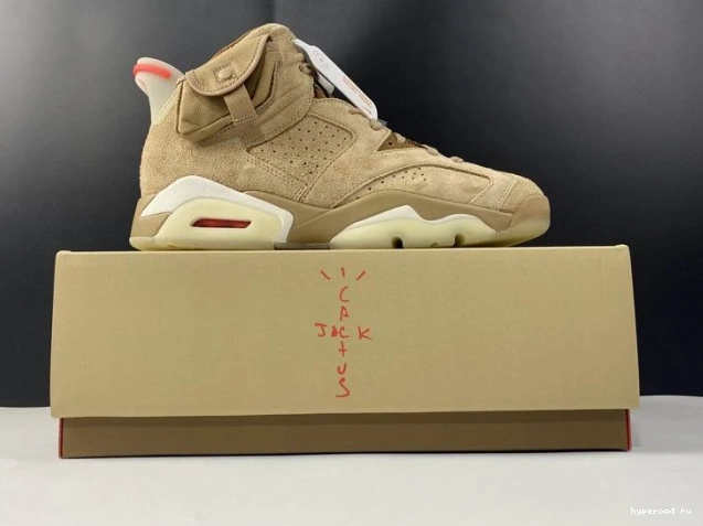 Travis Scott Khaki Air 6 Retro Jordan DH0690-200 British 1003